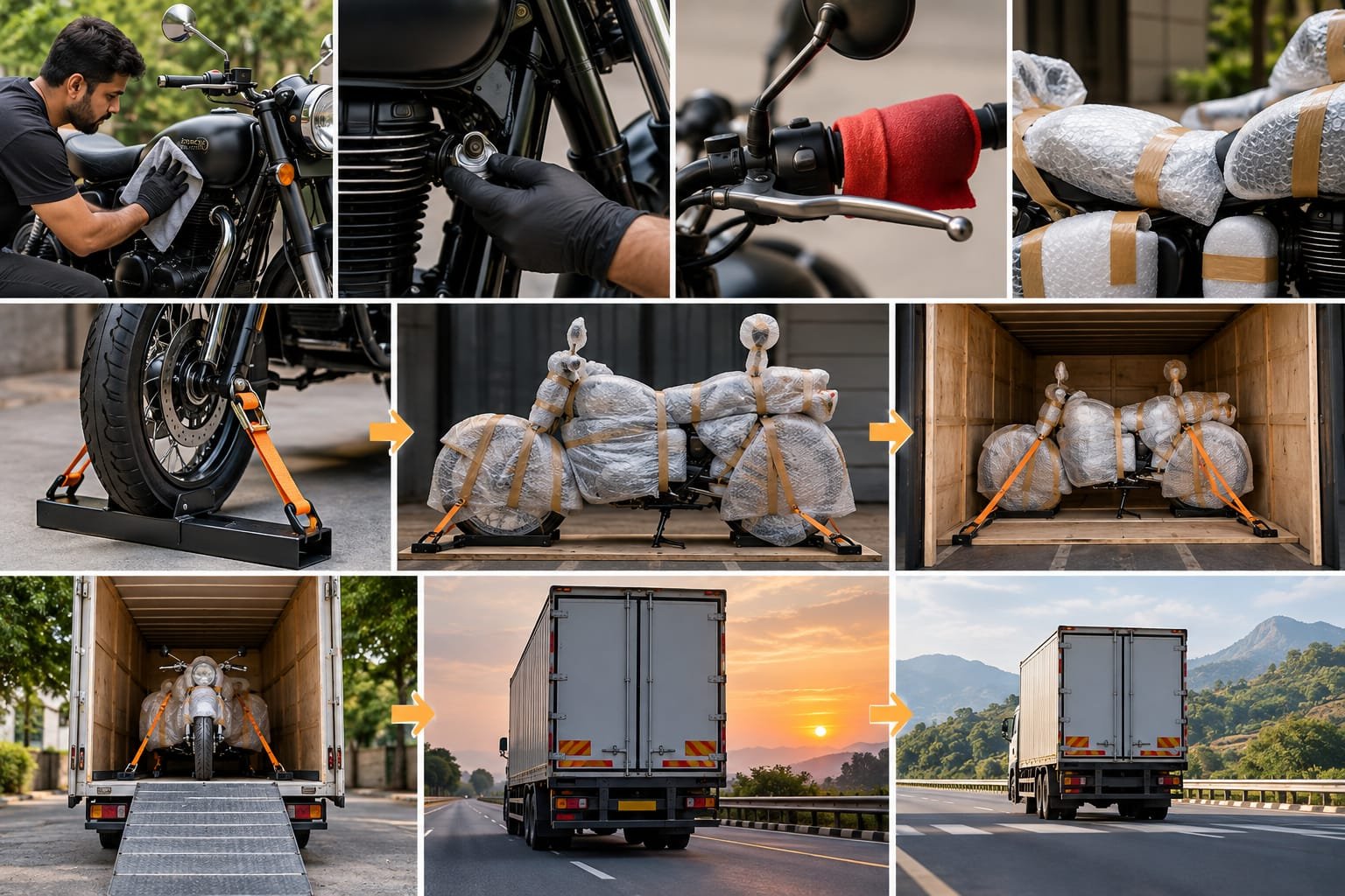 How to Prepare a Royal Enfield Bike for Safe Transportation Across India